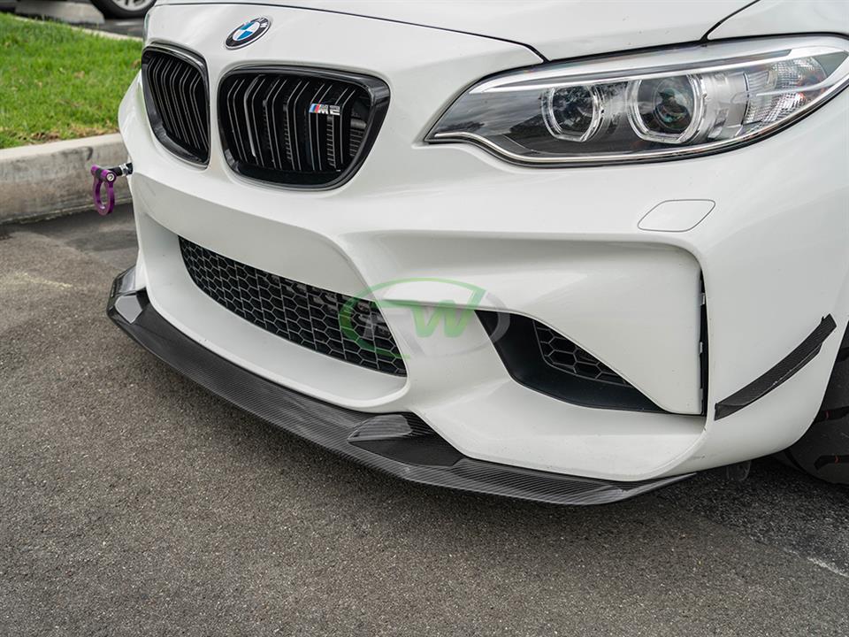 RW Carbon 2016-2021 BMW F87 M2 GTS Style Carbon Fiber Front Lip - Image 19