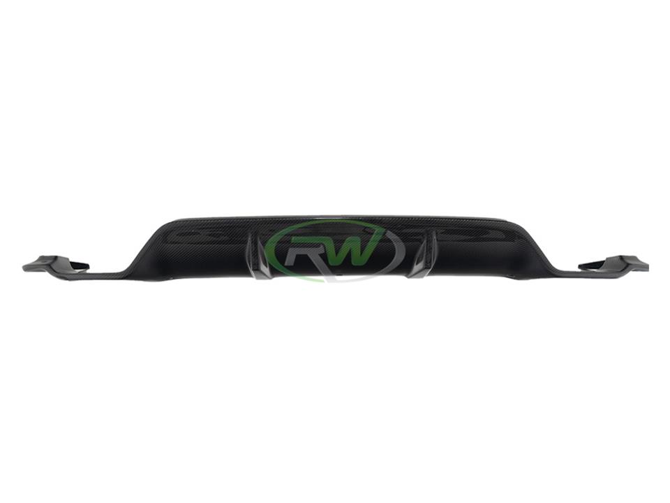RW Carbon 2017-2020 BMW G30 3D Style Carbon Fiber Rear Diffuser - Image 13