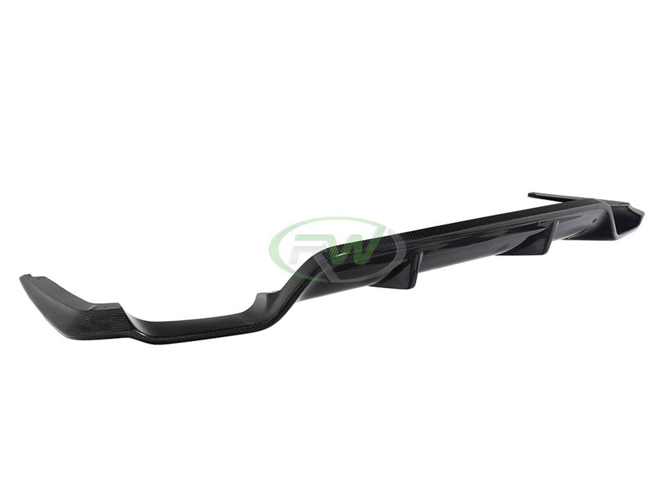 RW Carbon 2017-2020 BMW G30 3D Style Carbon Fiber Rear Diffuser - Image 11