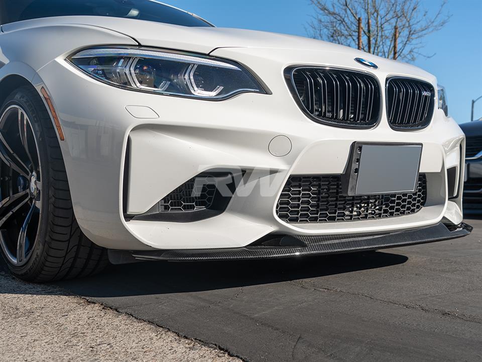 RW Carbon 2016-2021 BMW F87 M2 GTS Style Carbon Fiber Front Lip - Image 23