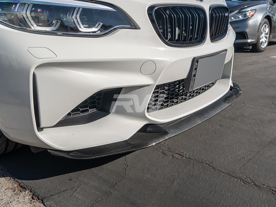 RW Carbon 2016-2021 BMW F87 M2 GTS Style Carbon Fiber Front Lip - Image 21