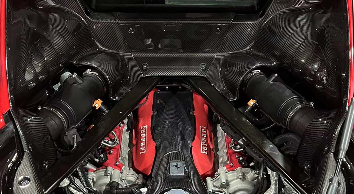 NOVITEC Carbon Engine Bay Cover Set for Ferrari SF90 - Image 3