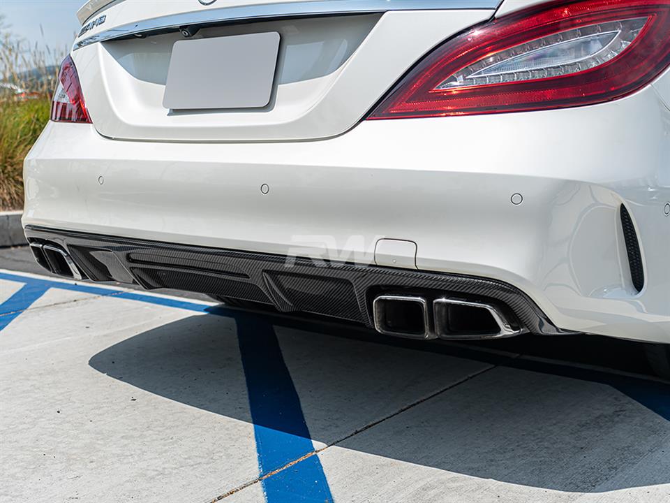 RW Carbon Mercedes W218 CLS63 AMG Carbon Fiber Diffuser