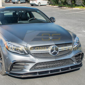 Extreme Online Store EOS -Benz C-Class Carbon Fiber Front Splitter Lip - Image 3