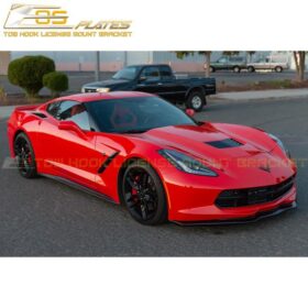 Extreme Online Store EOS Corvette C7 Full Size Front Bumper NO-DRILL Tow Hook License Plate for C7 Corvette - Image 9