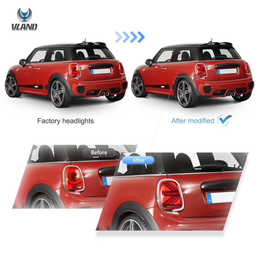 Vland 2014-2019 Mini Cooper F55 F56 F57 LED Tail lights - Image 7