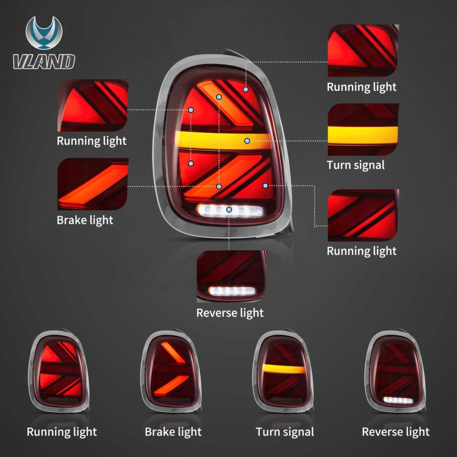 Vland 2014-2019 Mini Cooper F55 F56 F57 LED Tail lights - Image 5