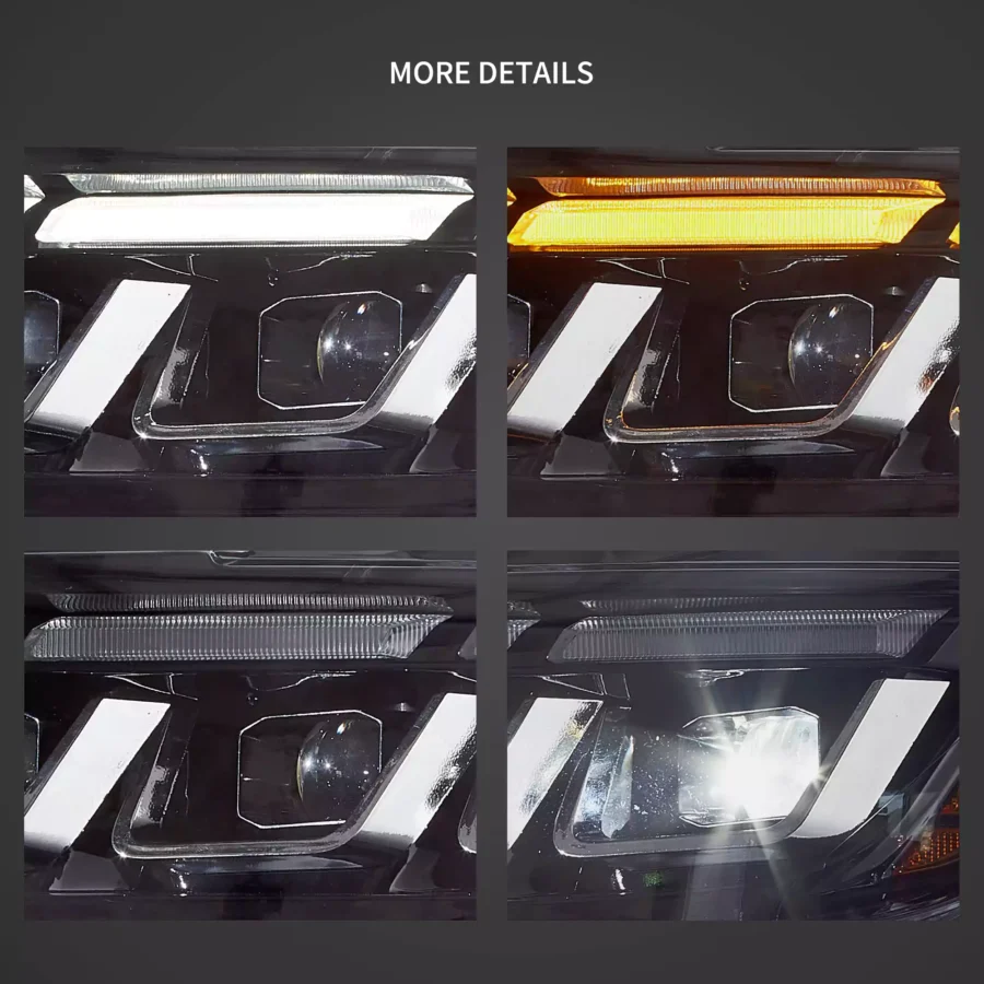 Vland 2015-2017 Ford Mustang LED Headlights Update 2024 S650 Style - Image 8