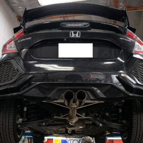 Extreme Online Store EOS Honda Civic Hatchback Sport FK7 3" NO MUFFLER Cat-Back Exhaust - Image 2