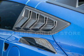 Extreme Online Store EOS Corvette C7 Track Package Side Quarter Primer Black Window Louver for C7 Corvette - Image 4