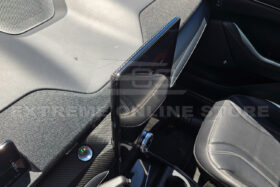 2021+ Ford Mustang Mach-E DRY CARBON FIBER Navigation Monitor Cover - image 5