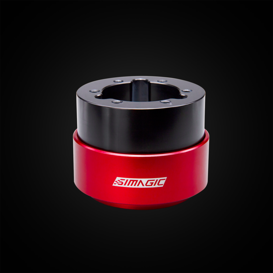 Simagic QR70 / QR50 Quick Release - installed view