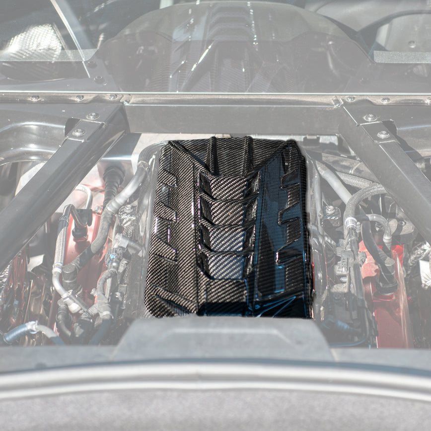 EOS 2020-2026 Chevrolet Corvette C8 Coupe Carbon Fiber Engine Cover