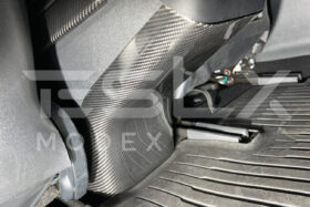 Extreme Online Store EOS Model 3 & 20-24 Y Carbon Fiber Interior Rear Anti-Kick Plate Cover for Tesla Model X - Image 5