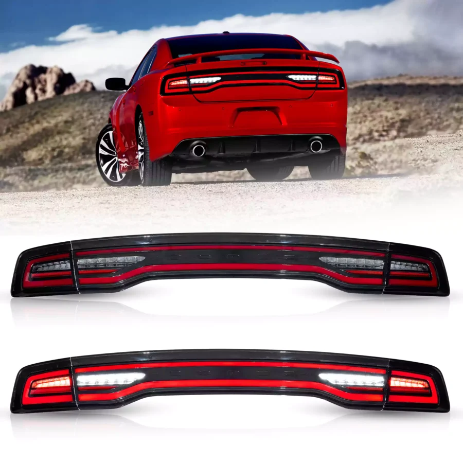 Vland 2011-2014 Dodge Charger Tail Lights Full LED W/Start-Up Animation