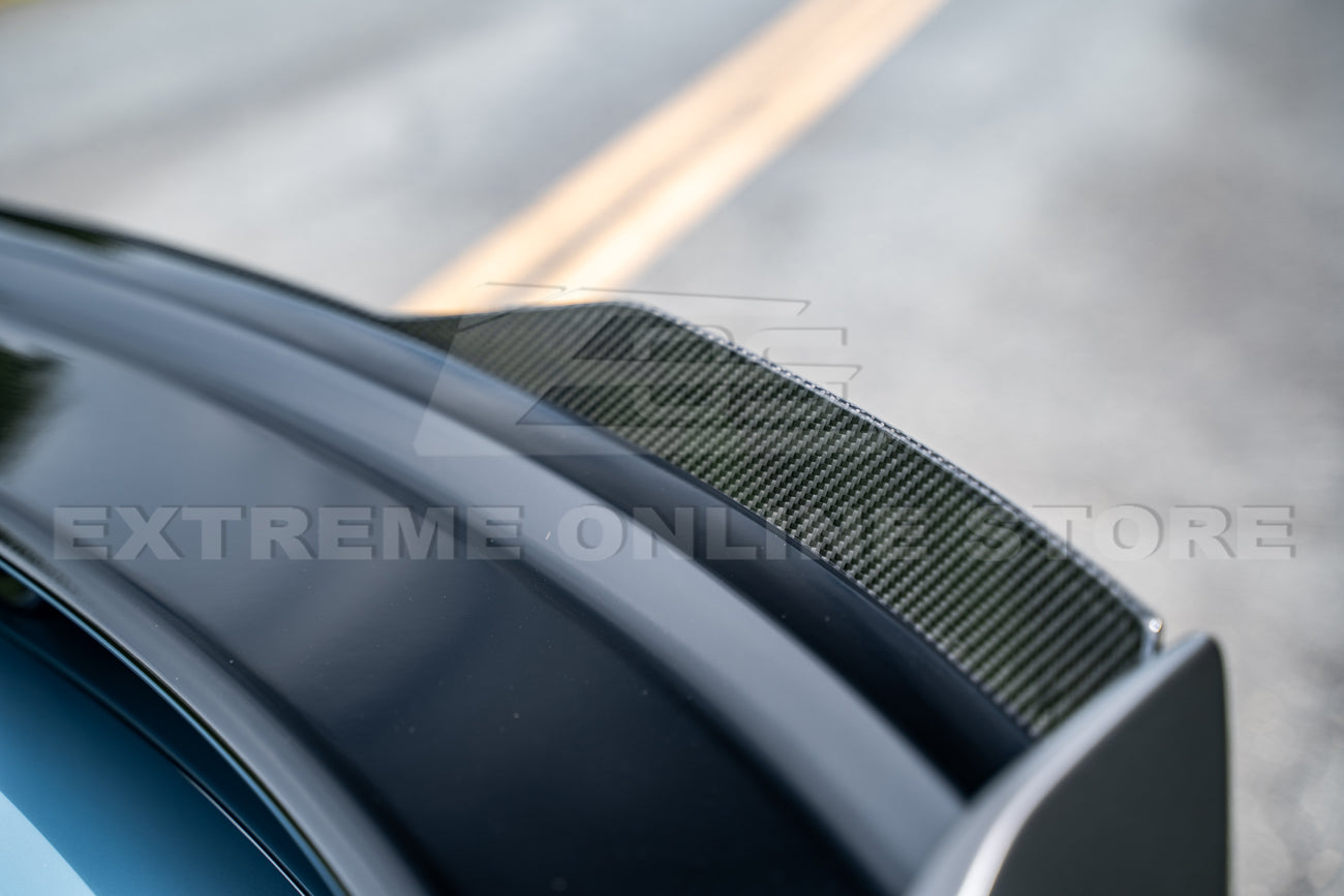 2024+ Ford Mustang Darkhorse DRY CARBON FIBER Rear Gurney Spoiler - Image 3