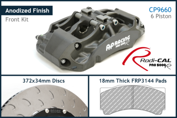 AP Racing by Essex Radi-CAL Competition Brake Kit (Front CP9660/372mm) – S550 Mustang