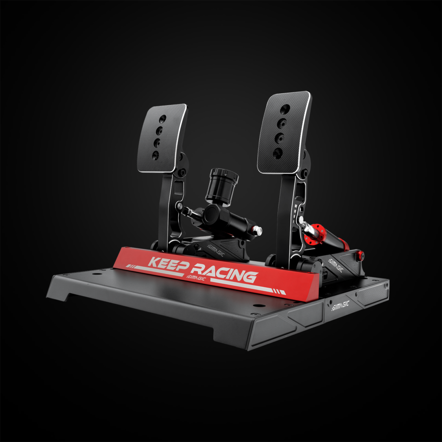 Simagic P1000-FRS Hydraulic Pedals - side profile