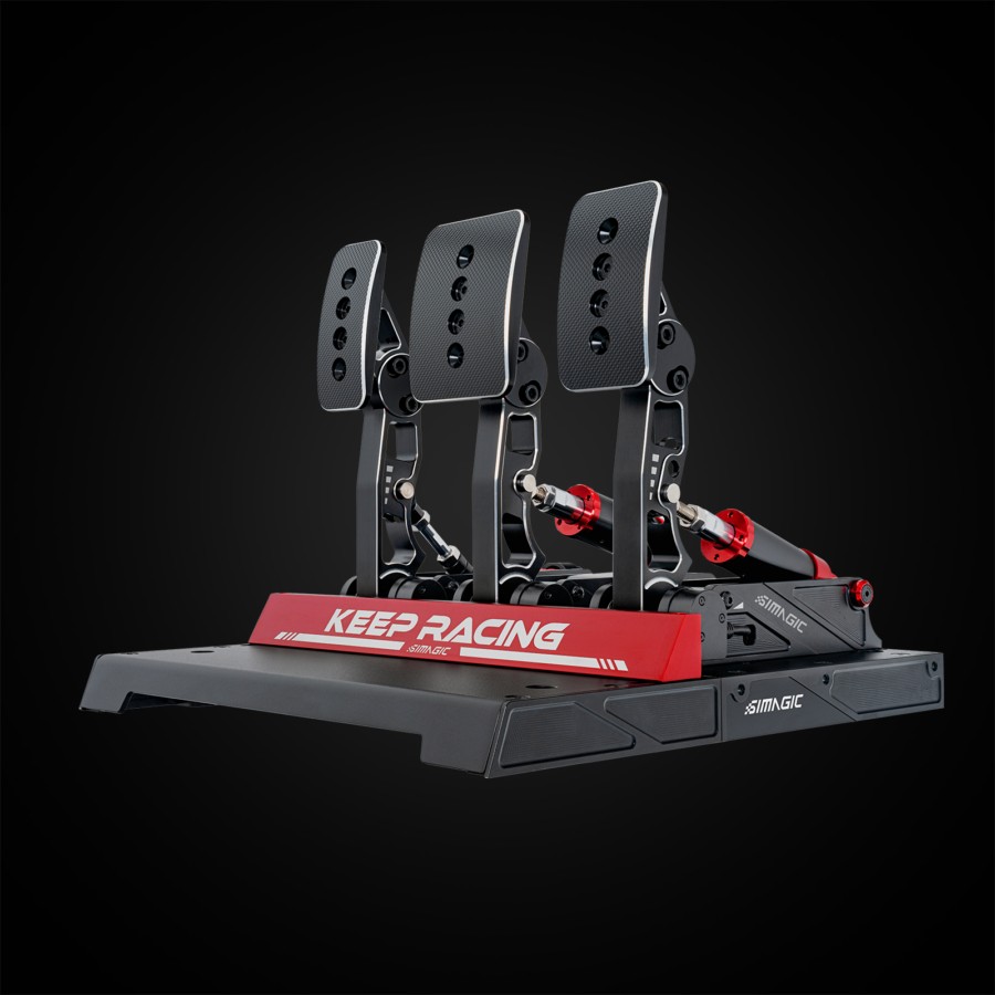 Simagic P1000 Hydraulic Pedals - side profile