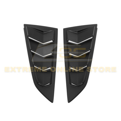 EOS 2014-2019 Chevrolet Corvette C7 Track Package Side Quarter Primer Black Window Louver