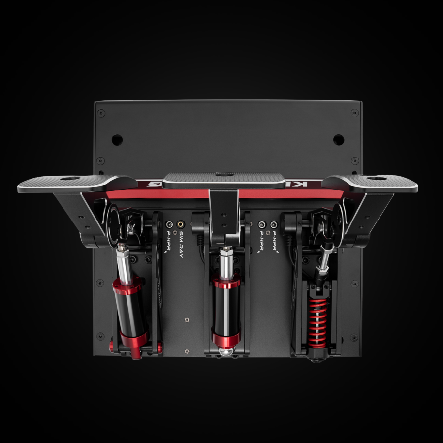 Simagic P1000 Hydraulic Pedals - mounted configuration