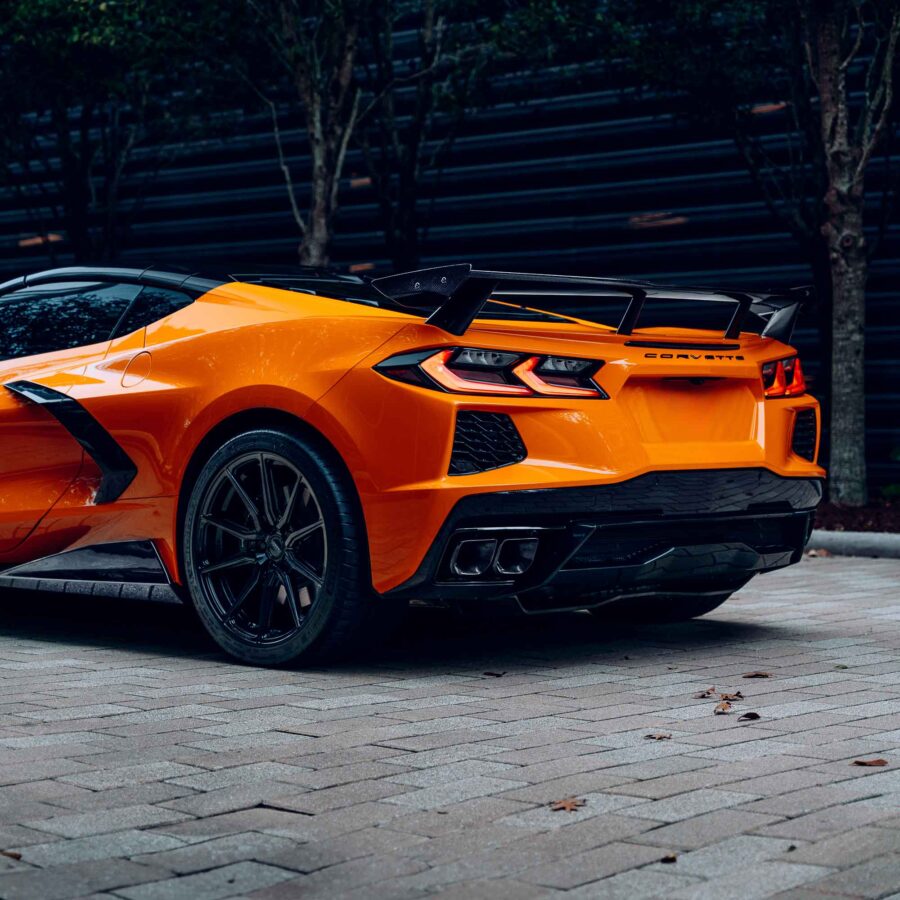 RSC 2020-2025 Chevrolet Corvette C8 Stingray 5VM Style Carbon Fiber Side Skirts - Image 4