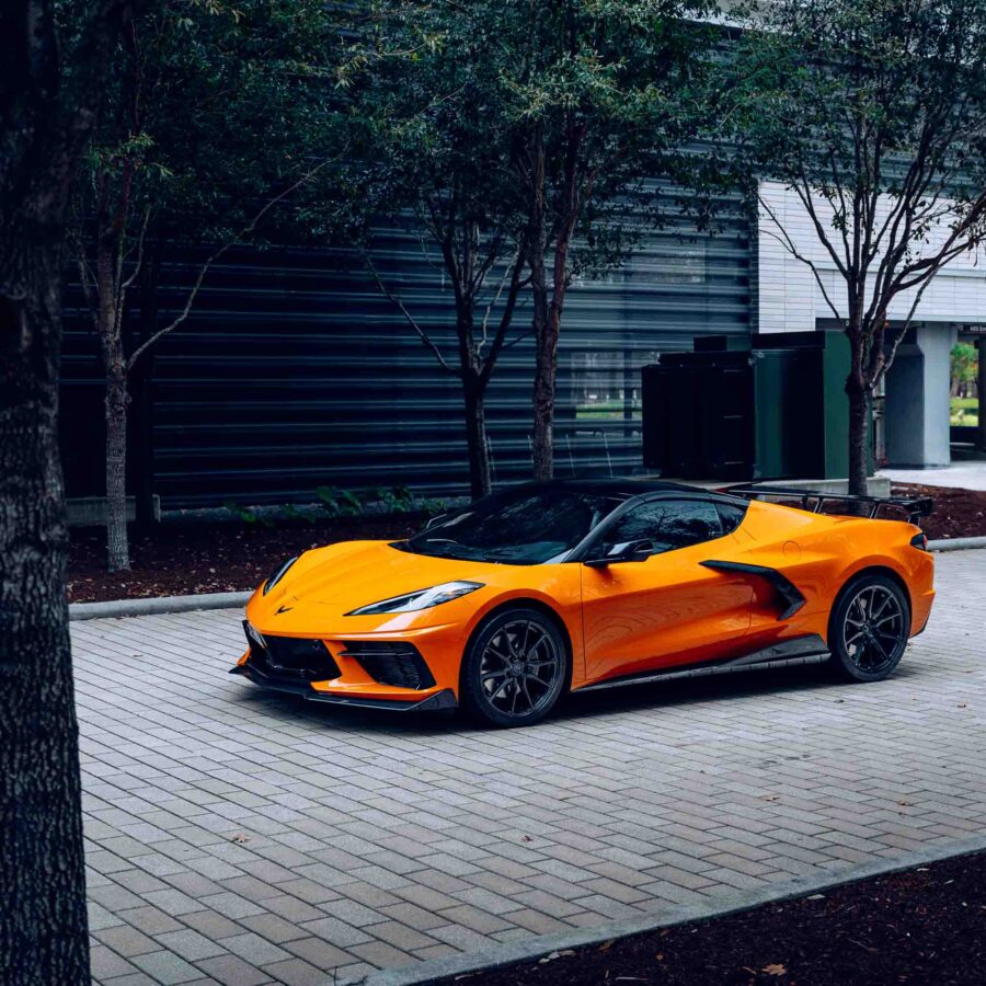 RSC 2020-2025 Chevrolet Corvette C8 Stingray 5VM Style Carbon Fiber Side Skirts - Image 3