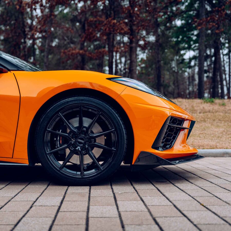 RSC 2020-2025 Chevrolet Corvette C8 Stingray 5VM Style Carbon Fiber Front Splitter - Image 7