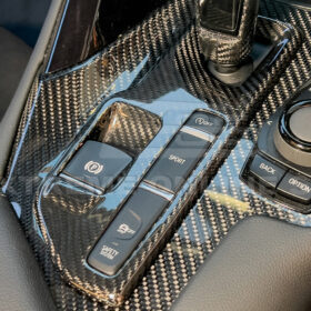 Extreme Online Store EOS Supra Carbon Fiber Center Gear Shift Box Cover for GR Supra
