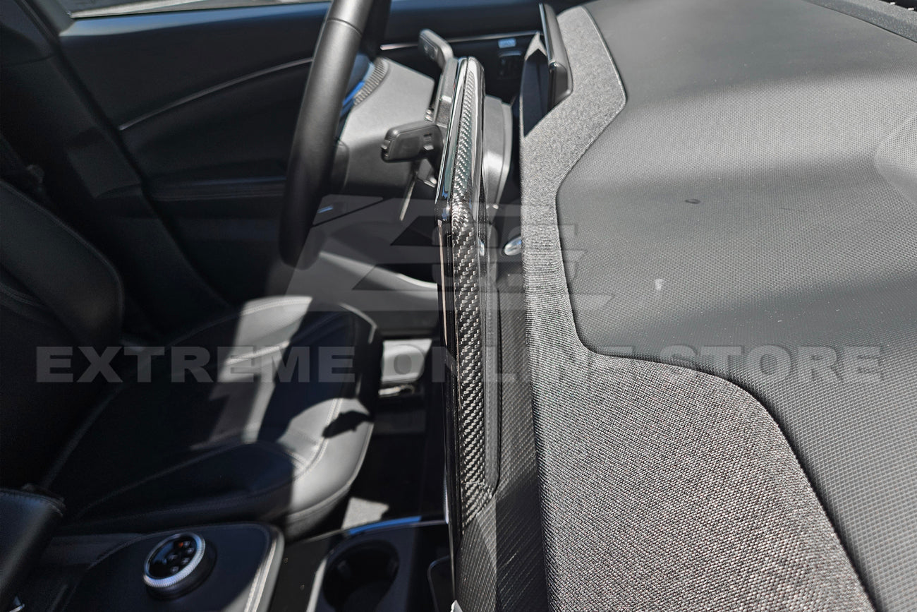 2021+ Ford Mustang Mach-E DRY CARBON FIBER Navigation Monitor Cover - Image 3