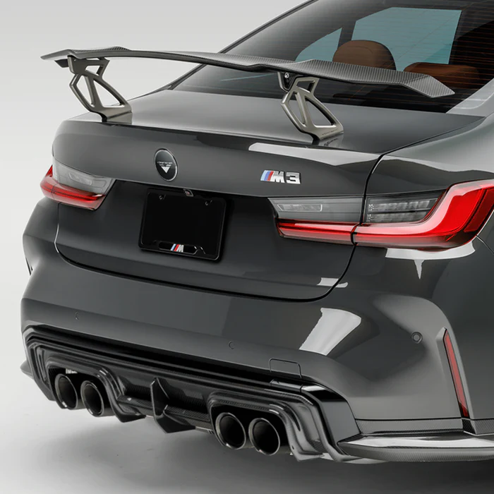 Vorsteiner 2021-2024 BMW G80 M3 Carbon Fiber Aero Wing Blade With Aluminum Uprights - Image 3