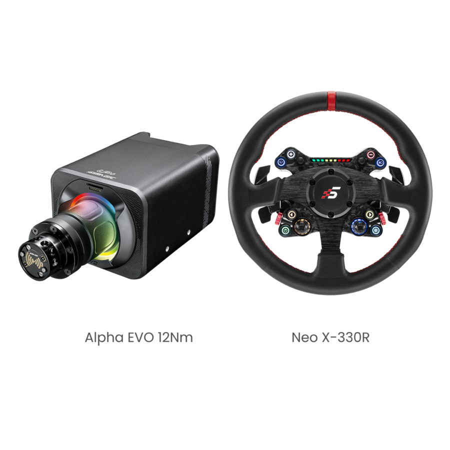 Simagic EVO 12Nm Base 2-Piece Bundle - bundle components