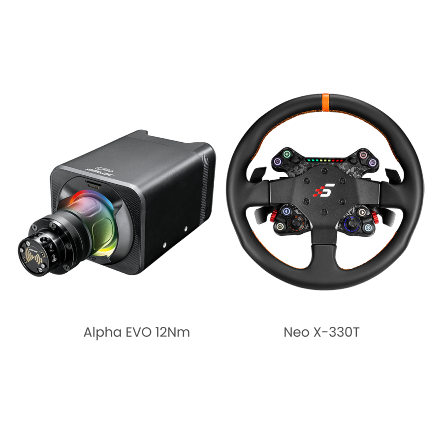 Simagic EVO 12Nm Base 2-Piece Bundle - setup configuration