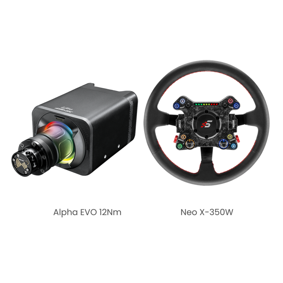 Simagic EVO 12Nm Base 2-Piece Bundle - alternate angle