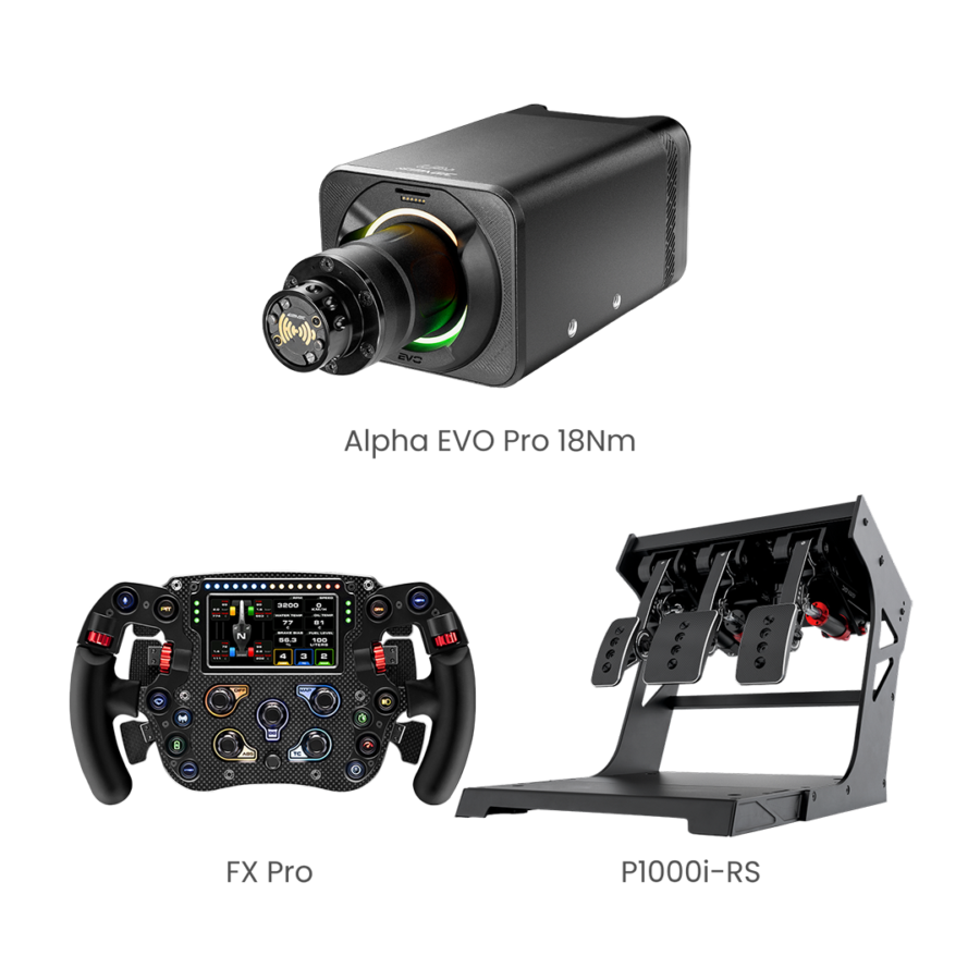 Simagic EVO pro 18Nm Base 3-Piece Bundle - wheelbase detail