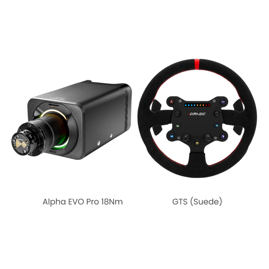 Simagic EVO Pro 18Nm Base 2-Piece Bundle - wheelbase detail