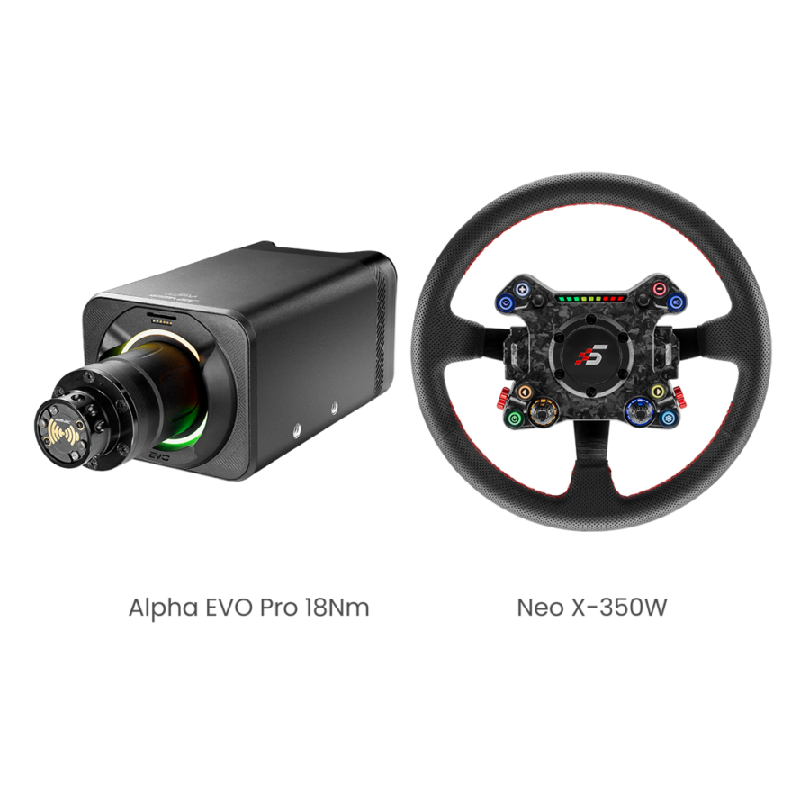 Simagic EVO Pro 18Nm Base 2-Piece Bundle - alternate angle