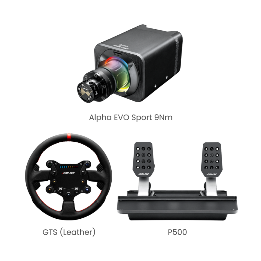 Simagic EVO Sport 9Nm Base 3-Piece Bundle - wheelbase detail