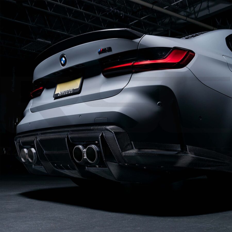 RSC 2021-2025 BMW G80 M3 Carbon Fiber Rear Diffuser (7-Piece Kit) - Image 5