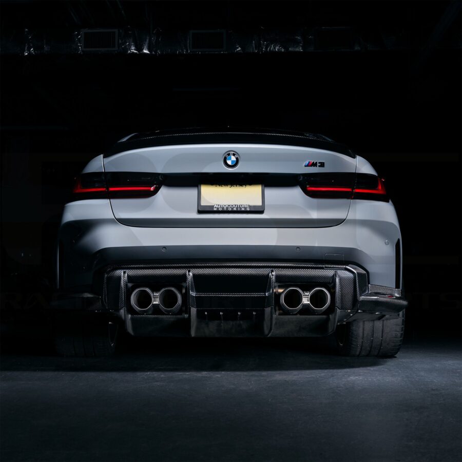 RSC 2021-2025 BMW G80 M3 Carbon Fiber Rear Diffuser (7-Piece Kit) - Image 3