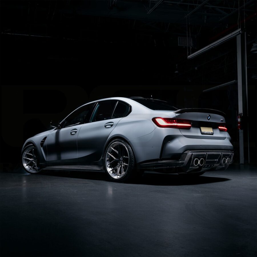 RSC 2021-2025 BMW G80 M3 Carbon Fiber Rear Diffuser (7-Piece Kit)