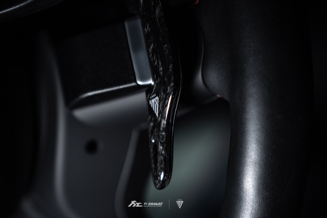 FI Exhaust Fi LIFESTYLE USD M Forged Carbon Paddle Shifter - Image 4