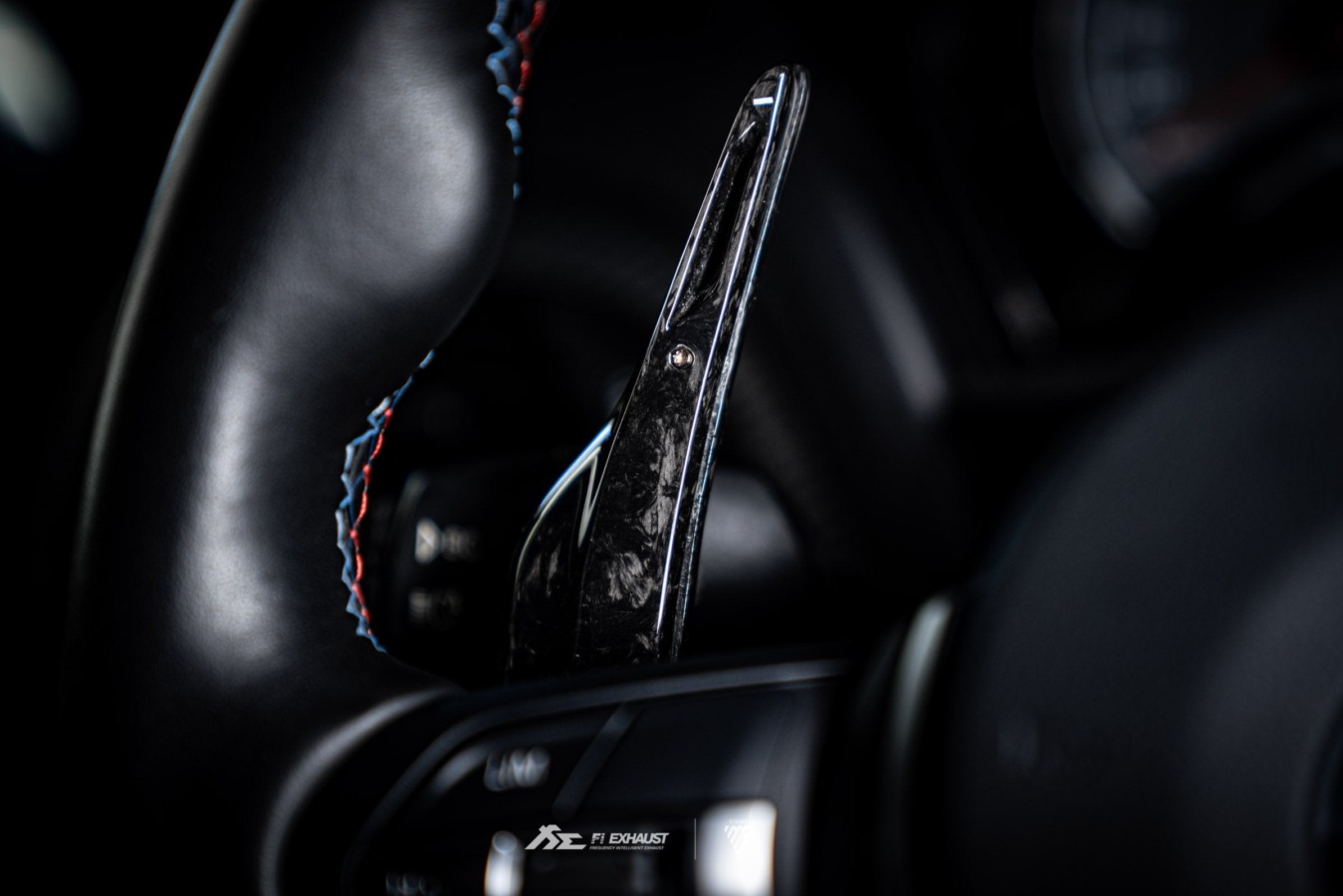 FI Exhaust Fi LIFESTYLE USD M Forged Carbon Paddle Shifter - Image 5