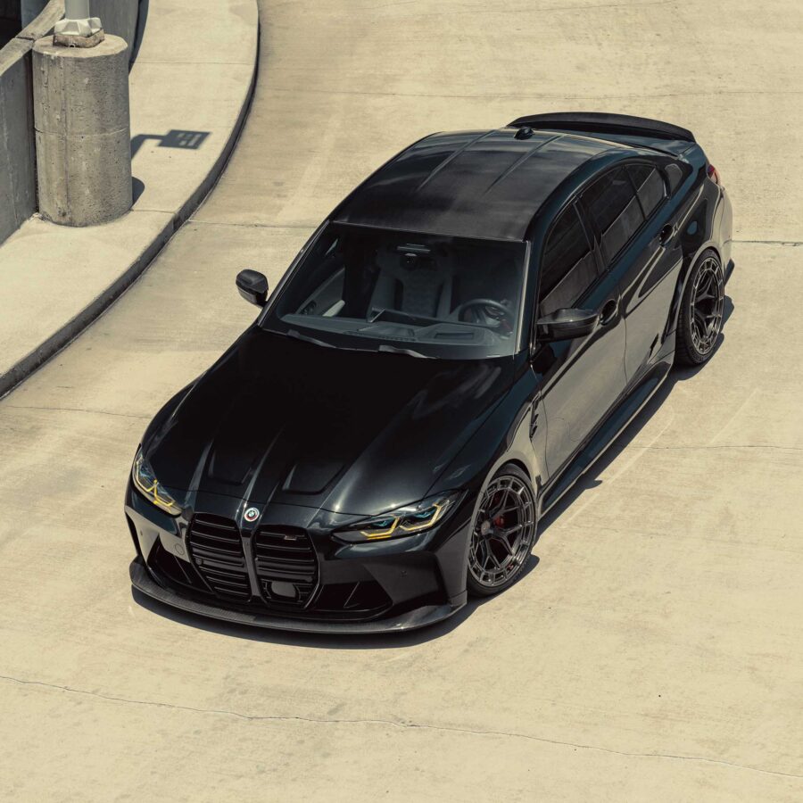 RSC 2021-2025 BMW G80 M3 G82 M4 G8X Carbon Fiber Front Splitter V2 - Image 8