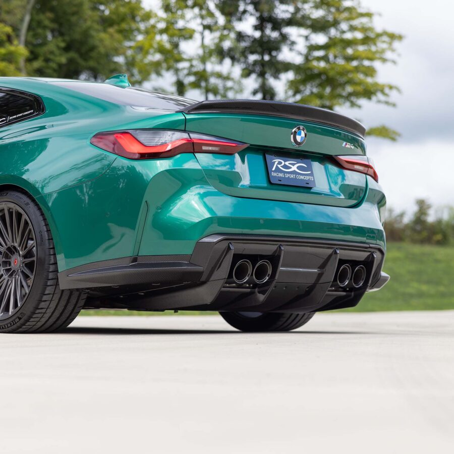 RSC 2021-2025 BMW G82 M4 Carbon Fiber Rear Diffuser (7-Piece Kit)