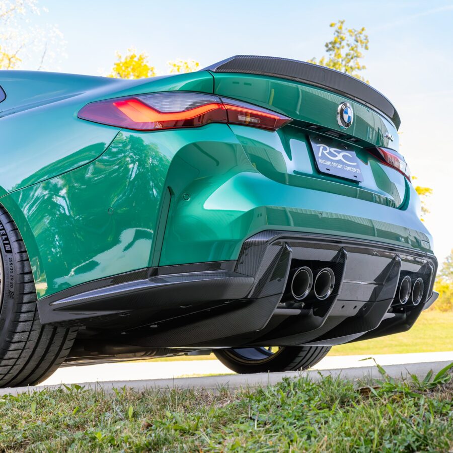 RSC 2021-2025 BMW G82 M4 Carbon Fiber Rear Diffuser (7-Piece Kit) - Image 3