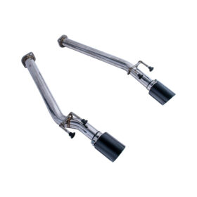 Extreme Online Store EOS Pontiac GTO T-304 Muffler Delete Axle Back Dual Black Tips Exhaust