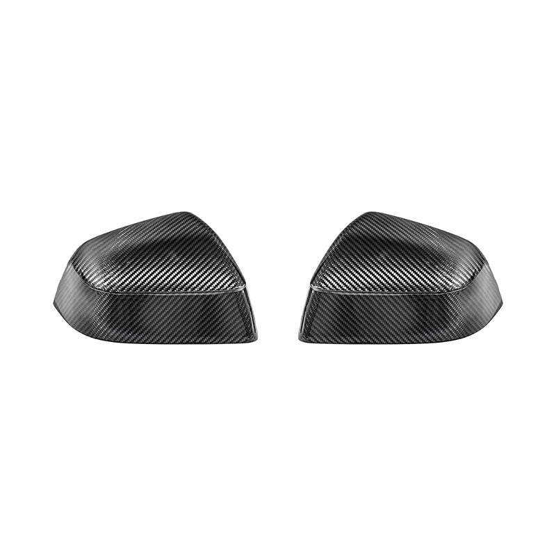 EOS 2025-Up Tesla Model Y Dry Carbon Fiber Tape On Side Mirror Cap Covers Pair