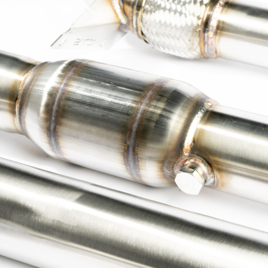 CTS Turbo MK6 Golf R 2.0T, MK2 Audi TT Quattro/TT-S 2.0T, 8P A3 Quattro/S3 2.0T High Flow Cat Downpipe - Image 4