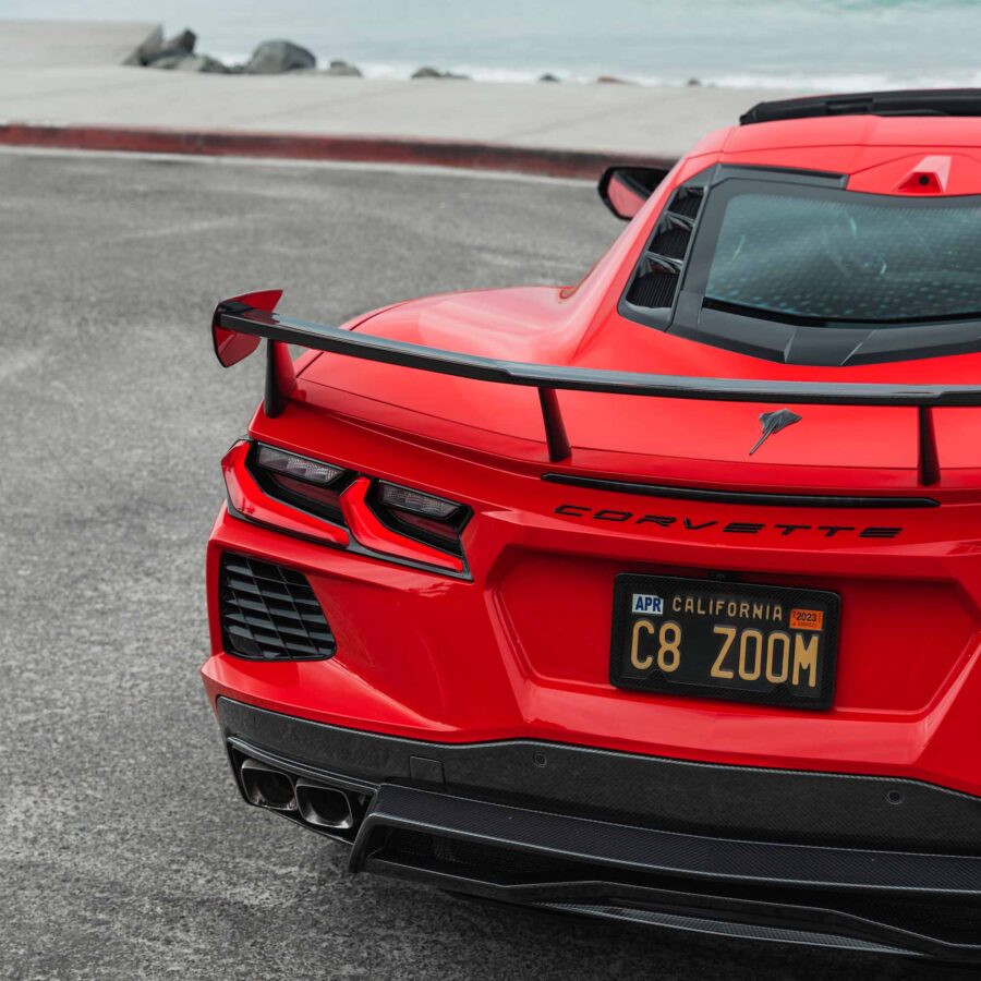 RSC 2020-2025 Chevrolet Corvette C8 Stingray Carbon Fiber High Wing Spoiler - Image 7